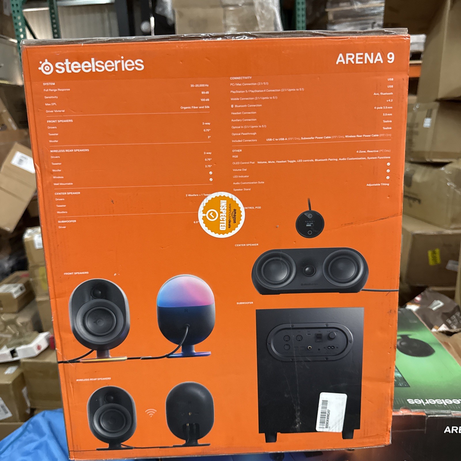 Arena 9 Illuminated 5.1 Desktop Gaming Speakers RGB System 61547 NIB MSRP$679