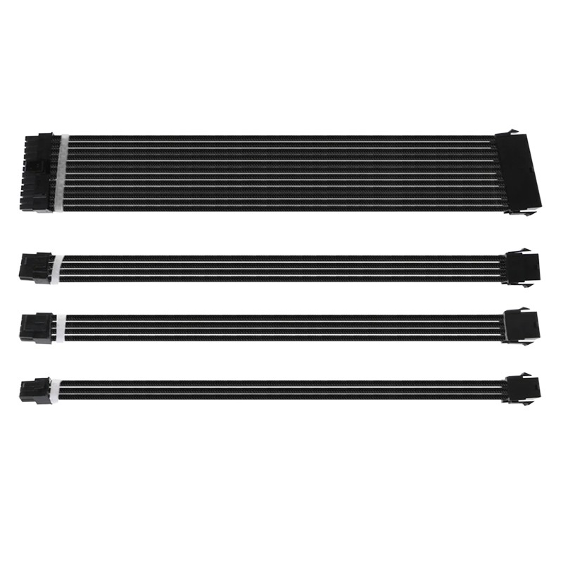 PSU Cable Extension Kit 32CM with Cable Combs 24Pin/8Pin(4+4) /8Pin(6P+2P)