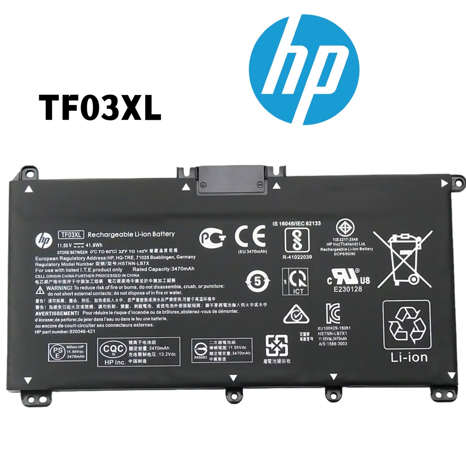 Genuine TF03XL Battery For HP Pavilion 15-CC 15-CK 15-CD 14-CD 920070-855