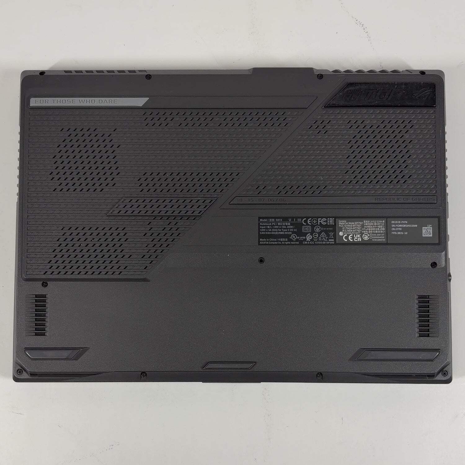 Asus ROG Strix G15 15.6″ Ryzen 7 4800H 2.9GHz 16GB RAM 512GB GeForce RTX 3050 Ti