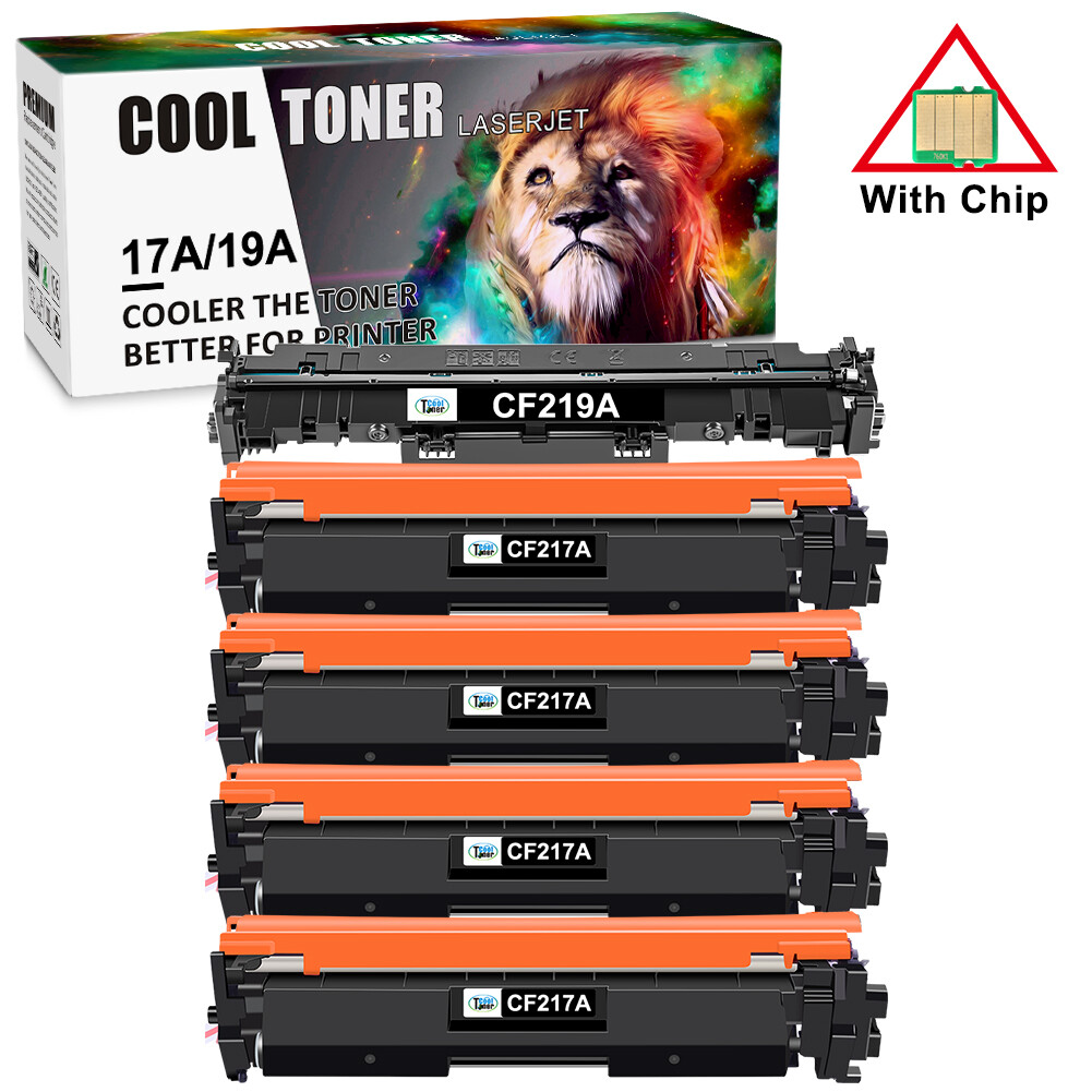 4* 17A CF217A Toner & 1* CF219A Drum For HP LaserJet Pro MFP M130nw M130fn M102w