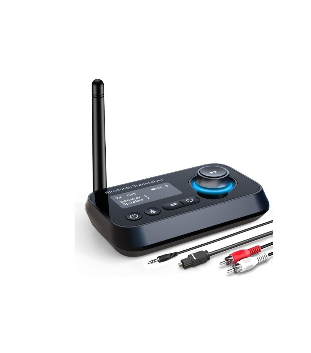 Bluetooth Transmitter Receiver 3-in-1 Bluetooth 5.0 Audio Adapter for 2 Headphon