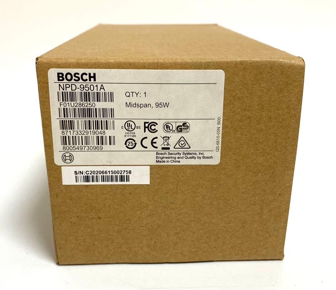 BOSCH NPD-9501A High PoE Midspan 95W Single Port Injector Open Box Unused