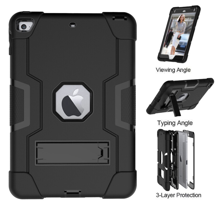 for iPad 2nd 3rd 4th 5th 6th 7th 9th Gen Shockproof Heavy Duty Case Stand Cover
