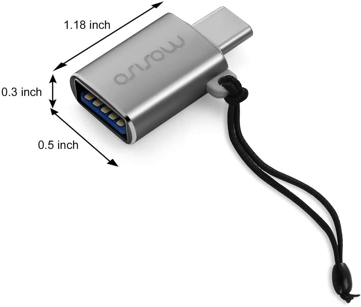 USB Type-C to USB 3.0 Connector for MacBook Pro 2020-2016 Air 2020-2018 iPad