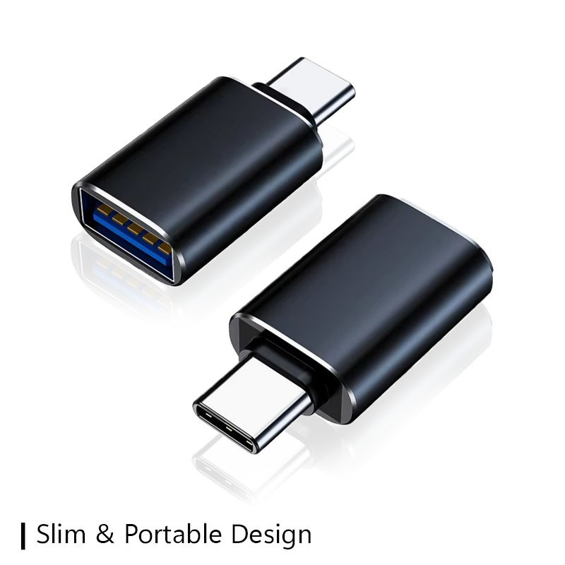 2 Pack Fenzer Type C Adapter USB-C to USB 2.0 Female Port Converter for MacBook