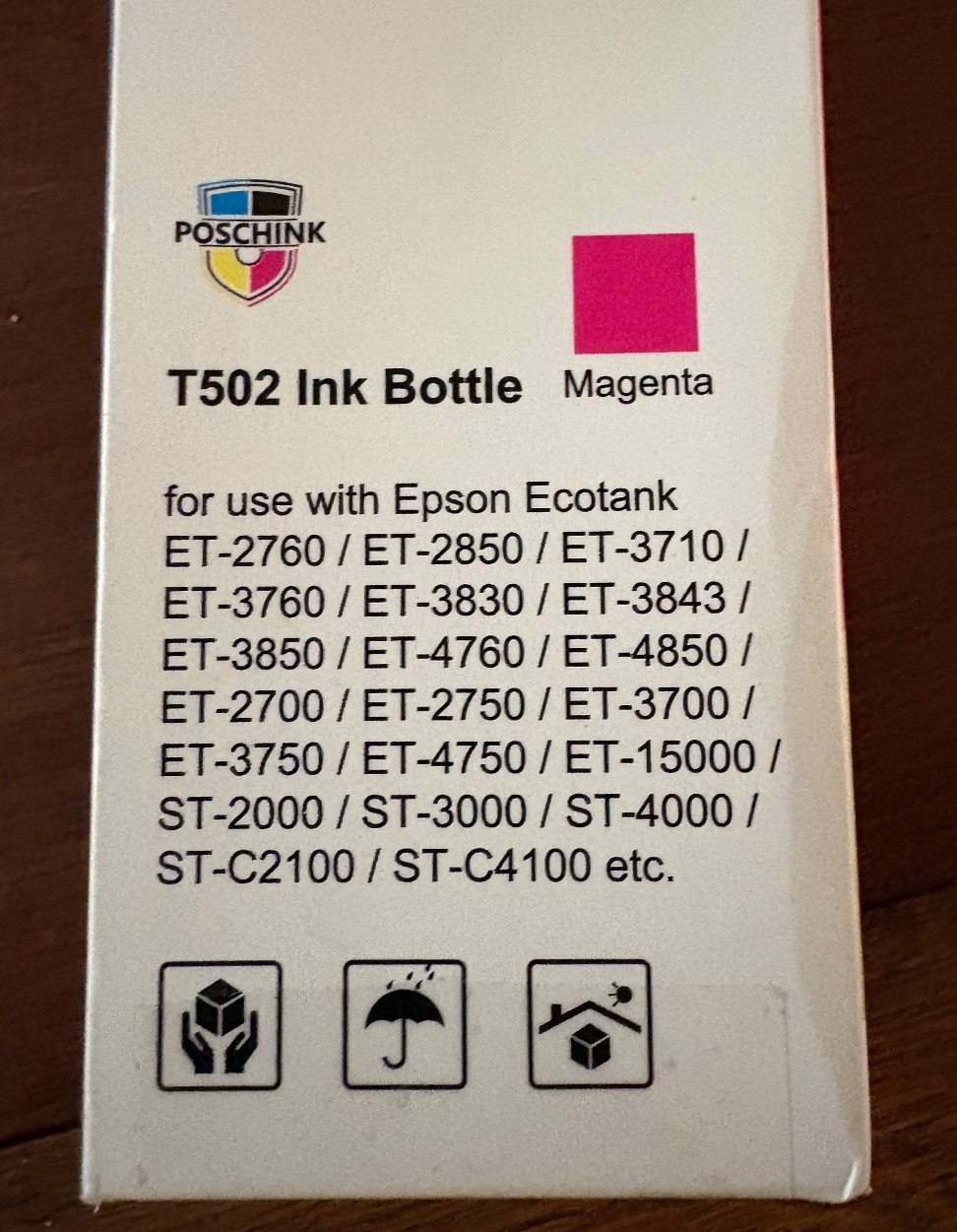 502 T502 T522 Magenta Refill Ink Bottle Compatible 140 ml 4.73 ounces