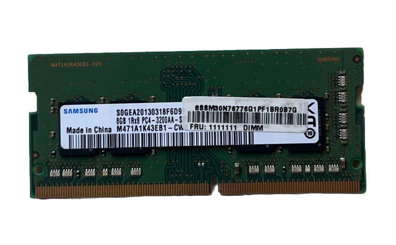 Samsung 8GB PC4-25600 DDR4-3200MHz 260-Pin SoDimm Memory RAM M471A1K43DB1-CWE