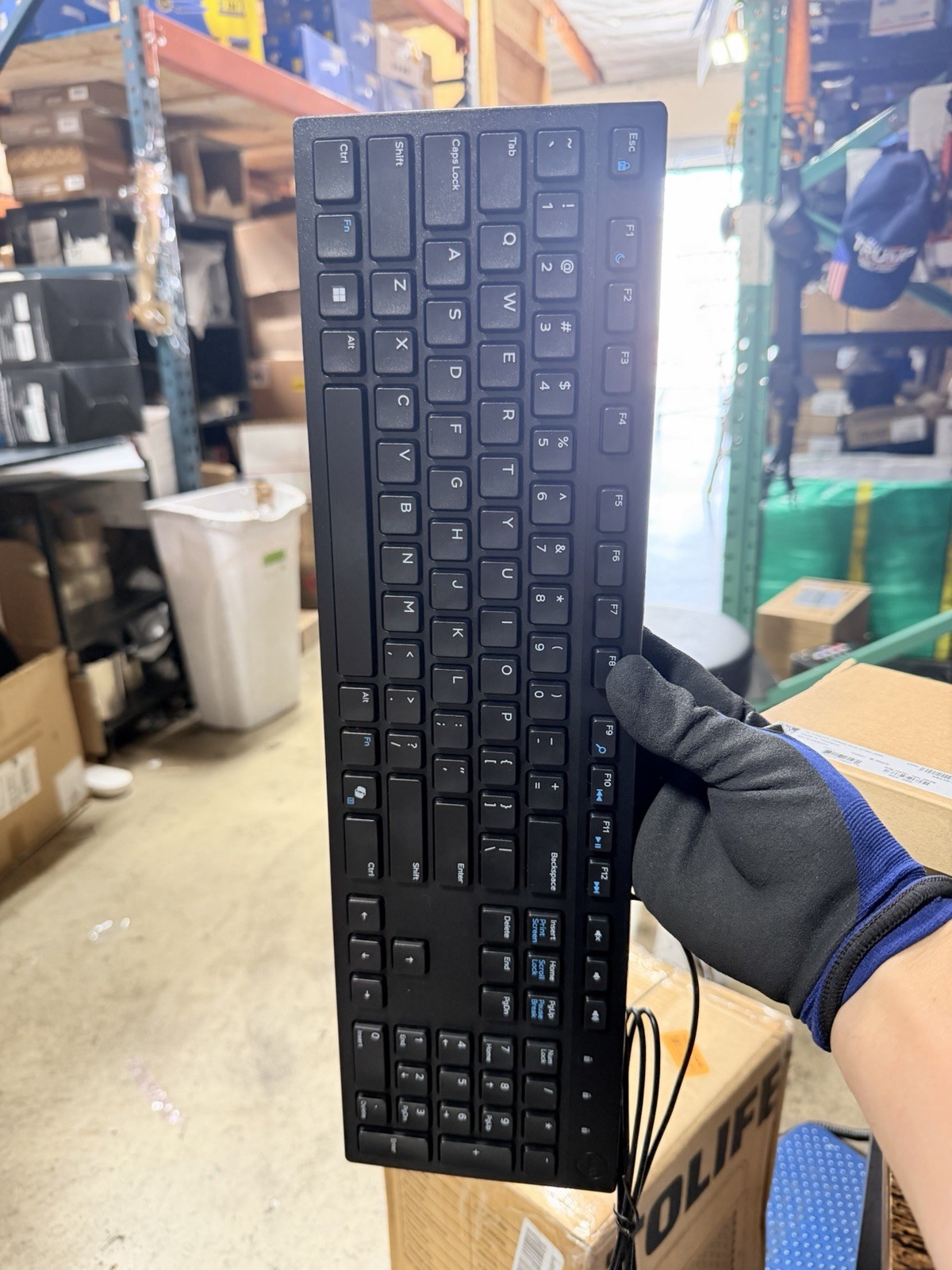 Dell KB216-BK-US Wired USB Multimedia Keyboard Full Size Quiet Keys Black PC