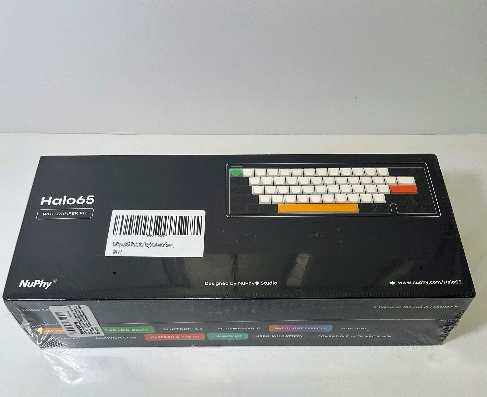 Nuphy Halo 65 Mechanical Keyboard With Damper Kit KA-01 – Brown Switches