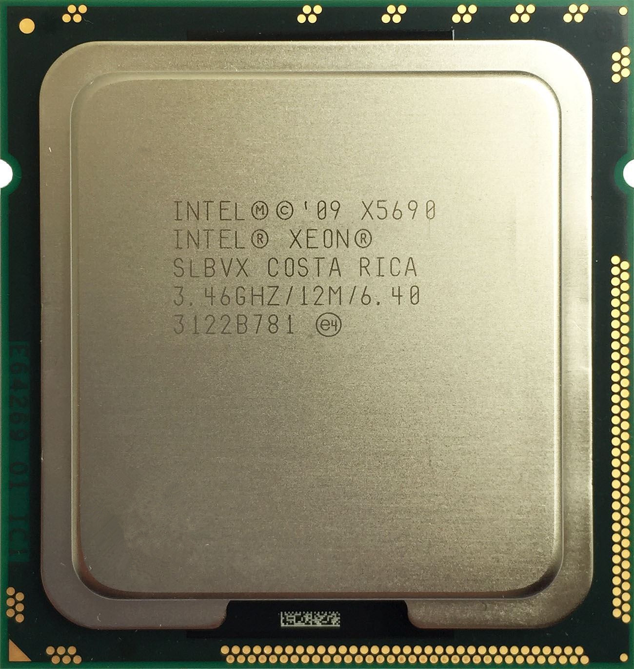 Matched Pair Intel Xeon X5690 3.46GHz 6.4GT/s 12MB 6 Core 1333GHz SLBVX CPU