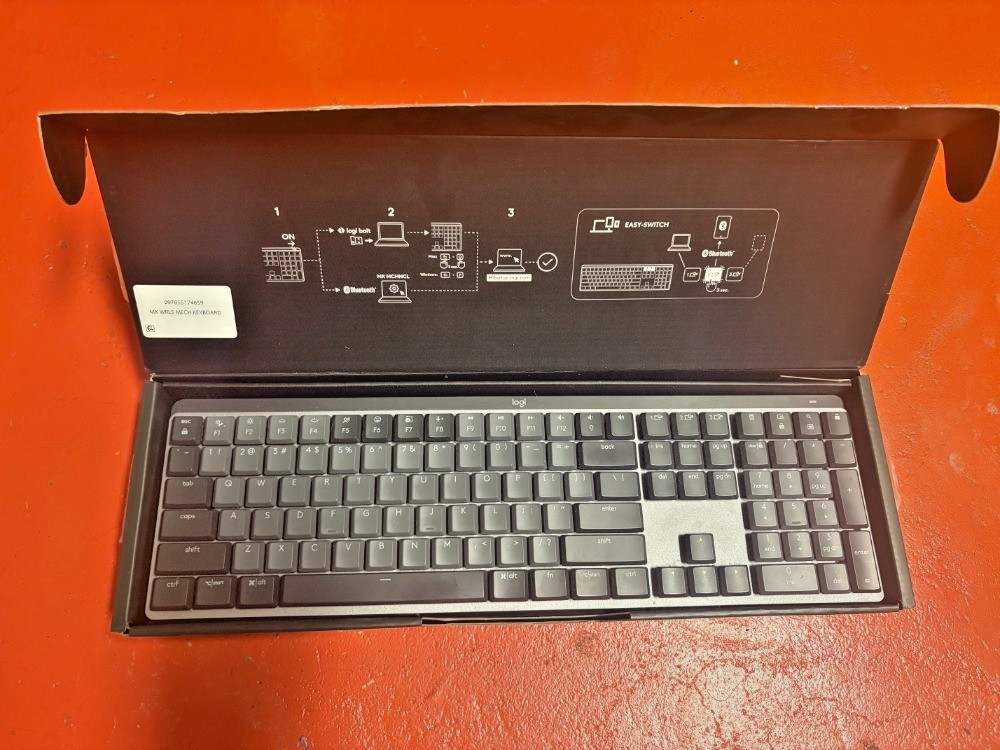 Logitech MX Mechanical Wireless Illuminated Performance Keyboard, Tactile Quiet
