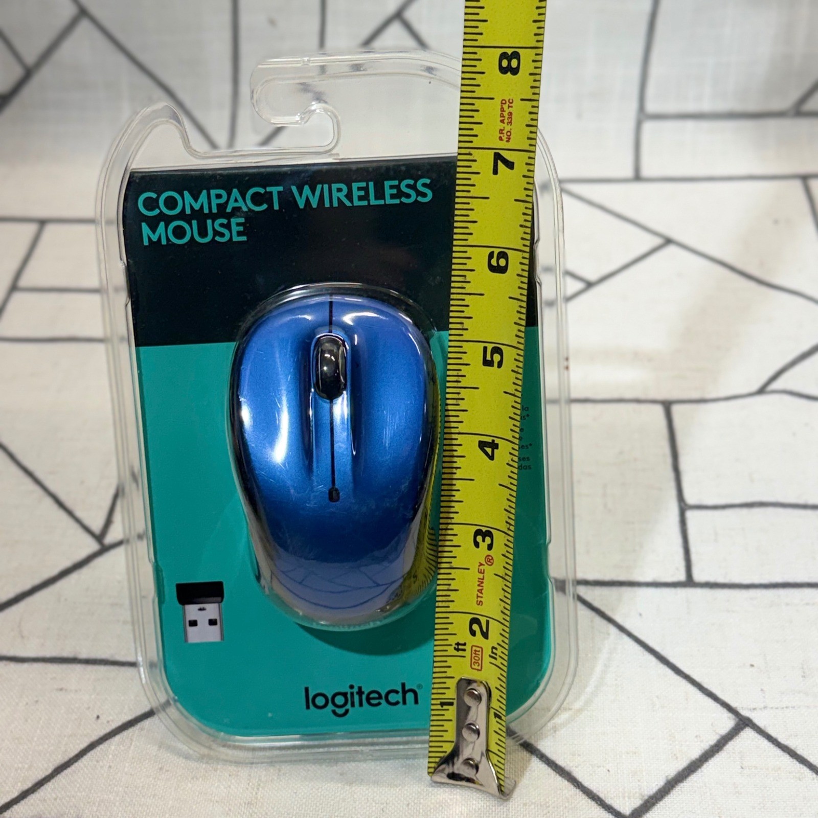 Logitech Compact Wireless Mouse One Size Blue M317 910-005754 New