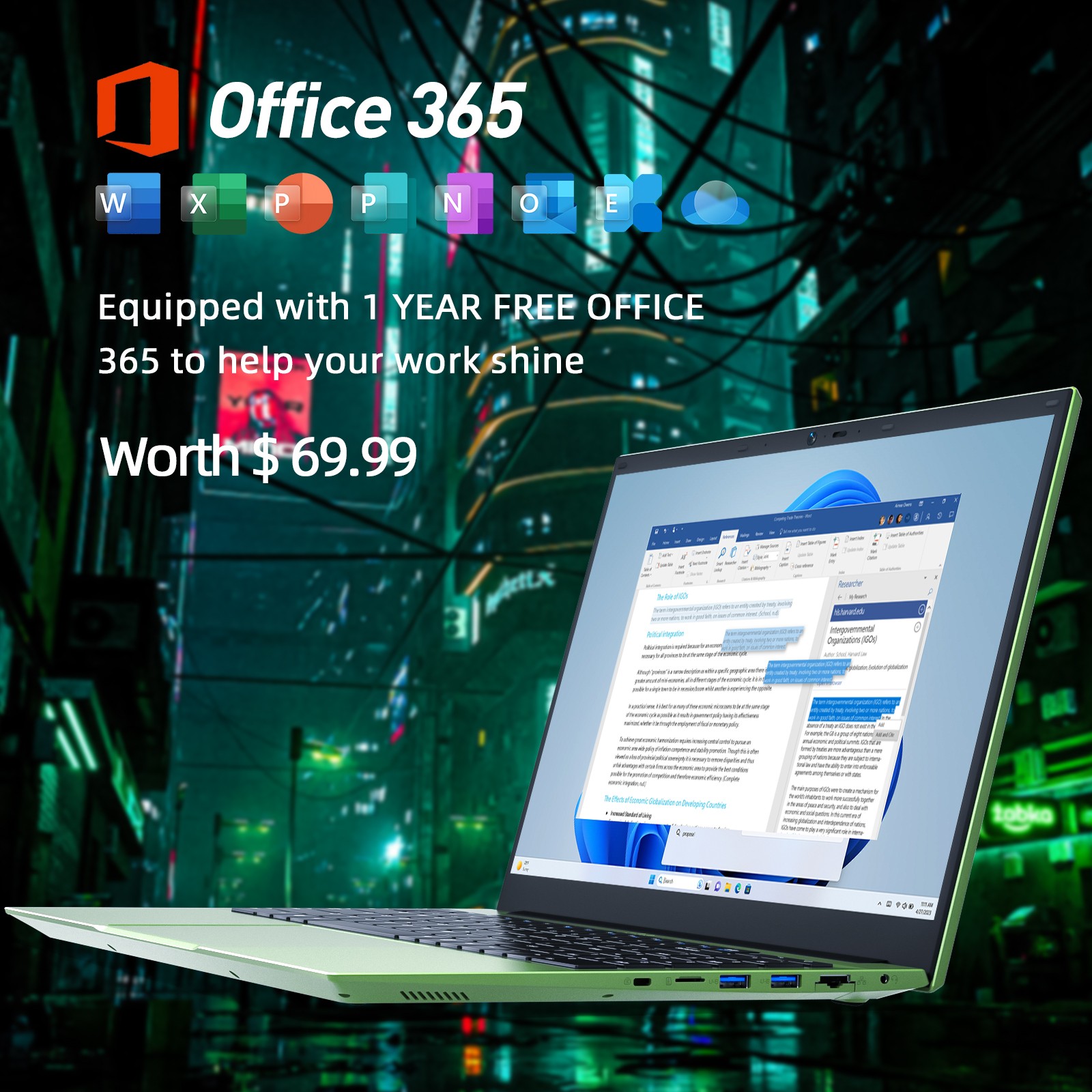 SGIN 15.6 Inch Laptops 128GB 1152GB 2048GB ROM Celeron N5095A Quad Core Window11