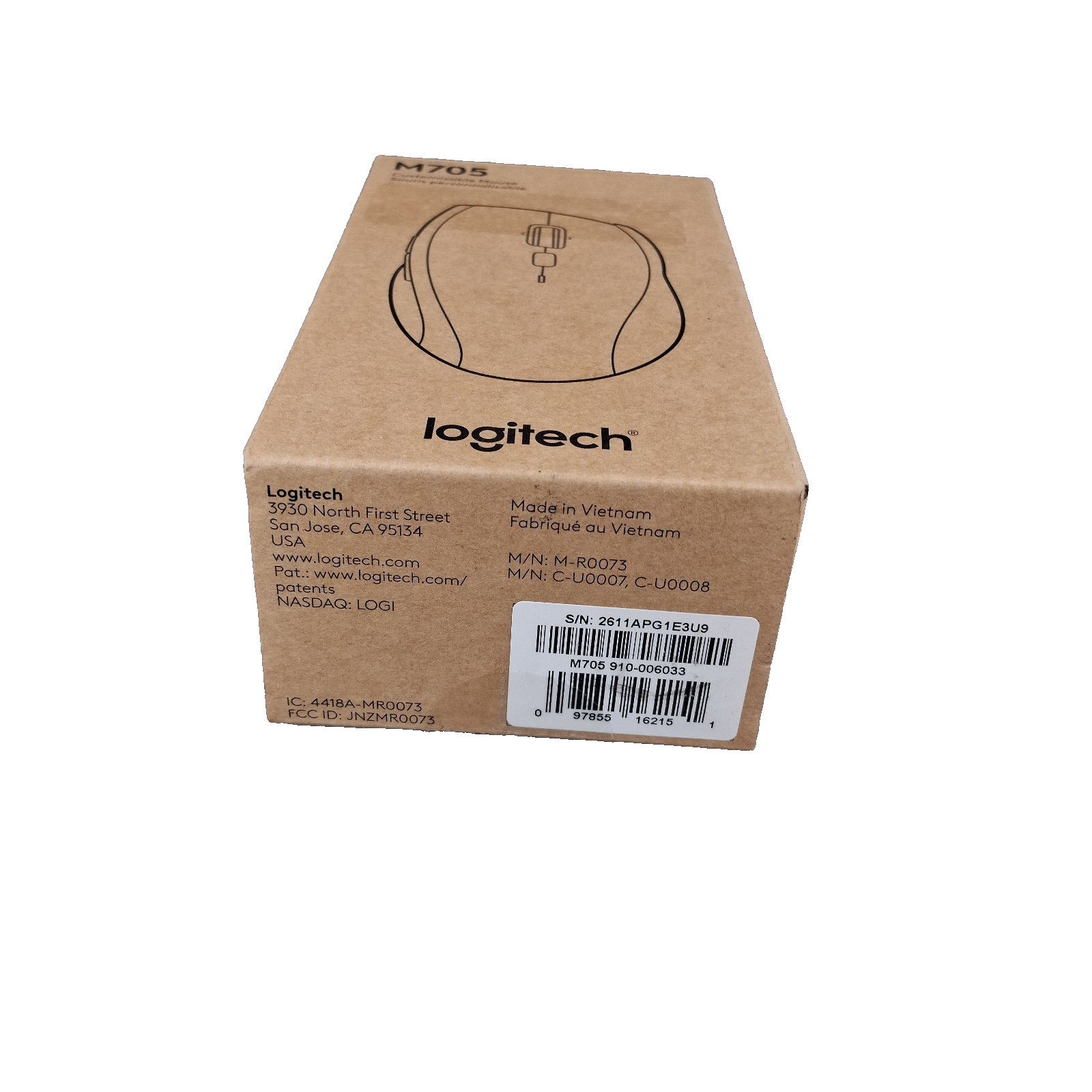 Logitech M705 Marathon Wireless Mouse, Gaming Mouse 2.4GHz Wireless PC Mac Black