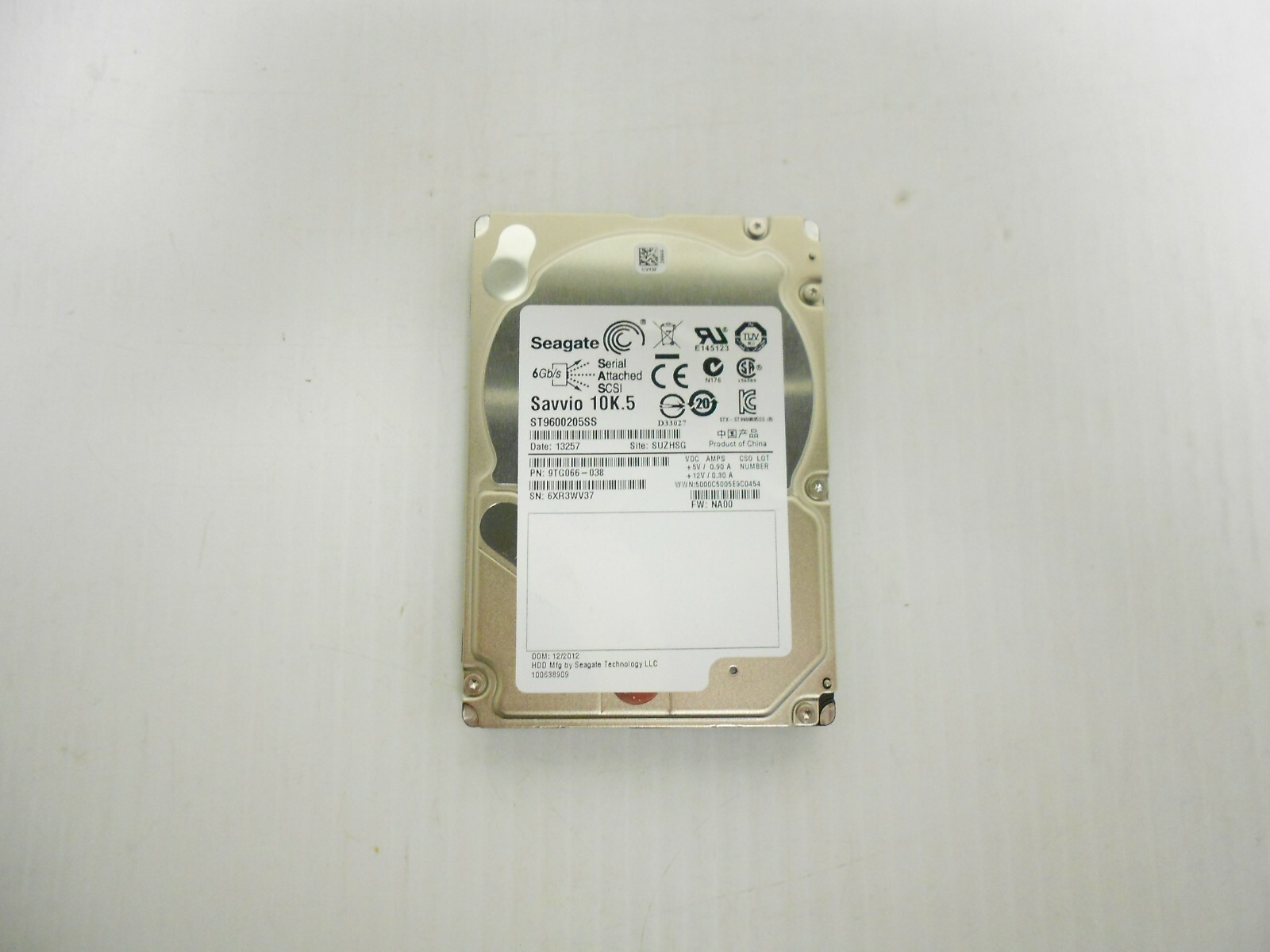 Seagate ST9600205SS Savvio 600GB 10K 2.5″ SAS Hard Drive Server Fits Dell / HP