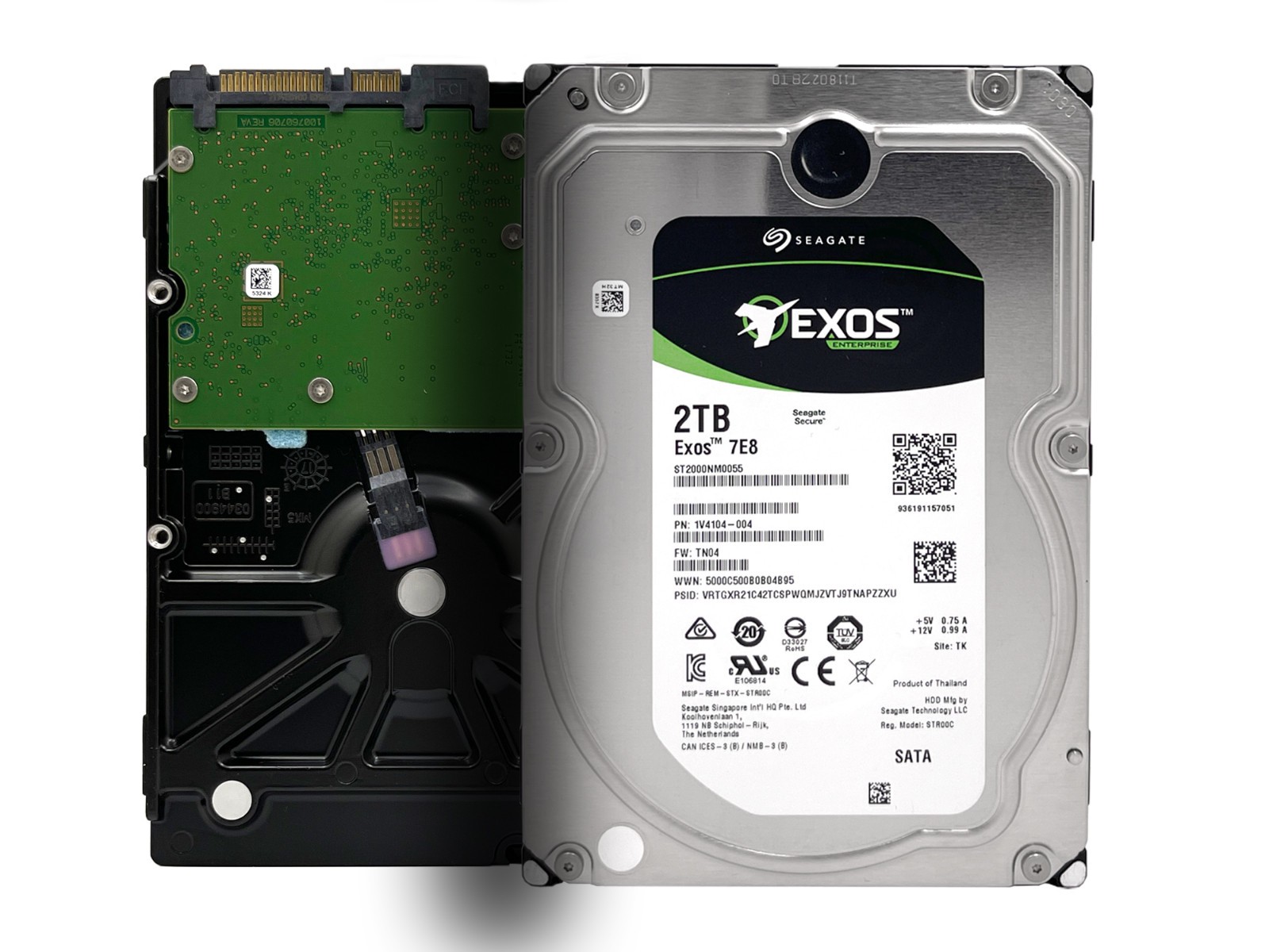 Seagate EXOS ST2000NM0055 2TB 128MB 7200RPM 3.5″ SATA III Enterprise Hard Drive