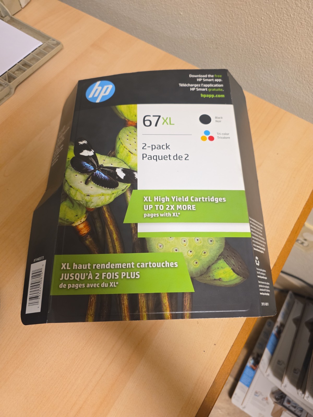 HP 67XL Black 67 Tricolor Ink Set 3YP30AN 3YM57AN 3YM55AN Exp 12/2027