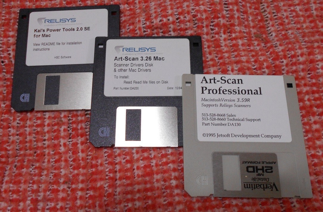 Art-Scan Professional for Relisys Scanners, Mac, Vers. 3.59R & 3.26 + FREE Gift