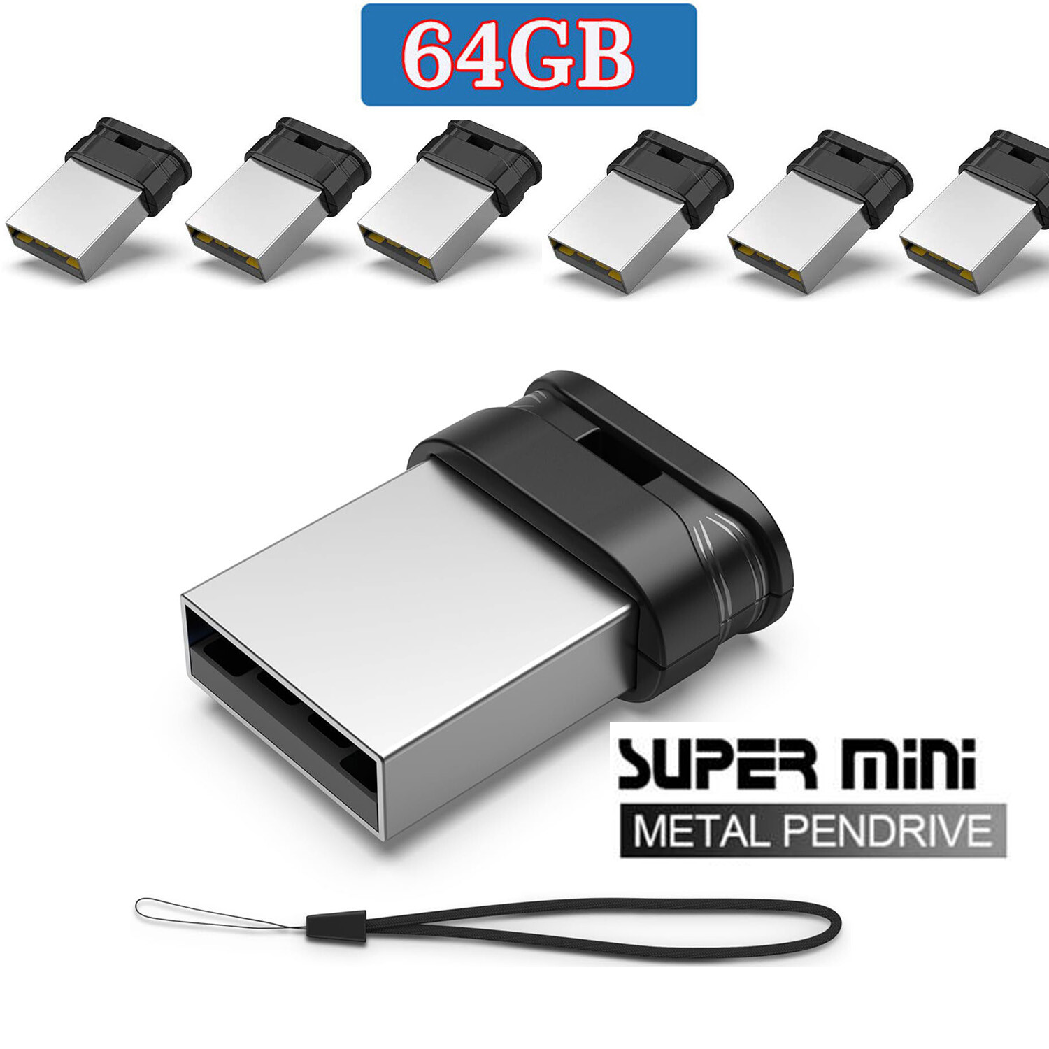Super Slim mini USB Flash Drive Pen 32gb 64gb Lot Memory Sticks USB 2.0 Drives