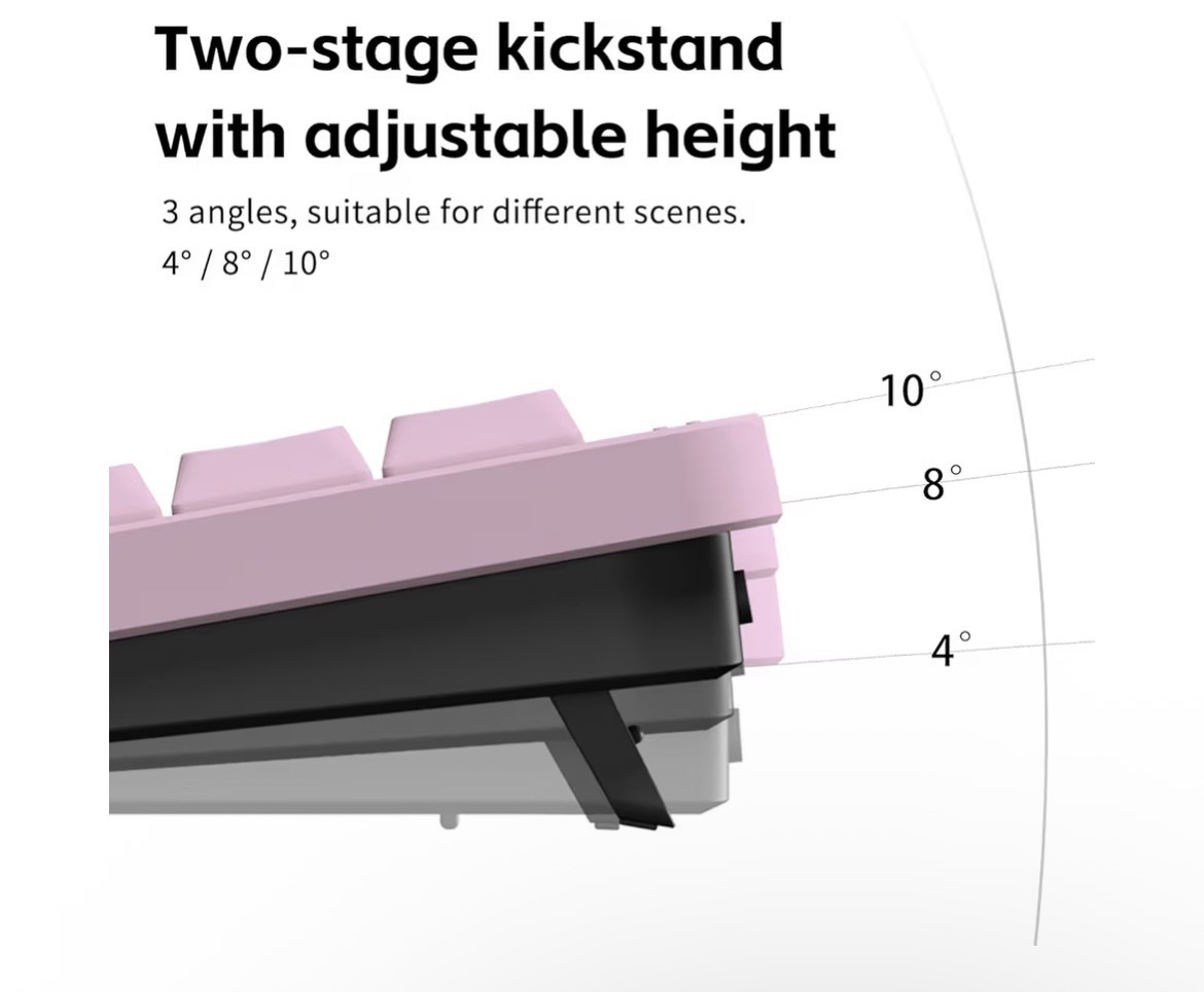 NuPhy Node75 Wireless Mechanical Keyboard 75% Hot Swappable Low Profile Pink