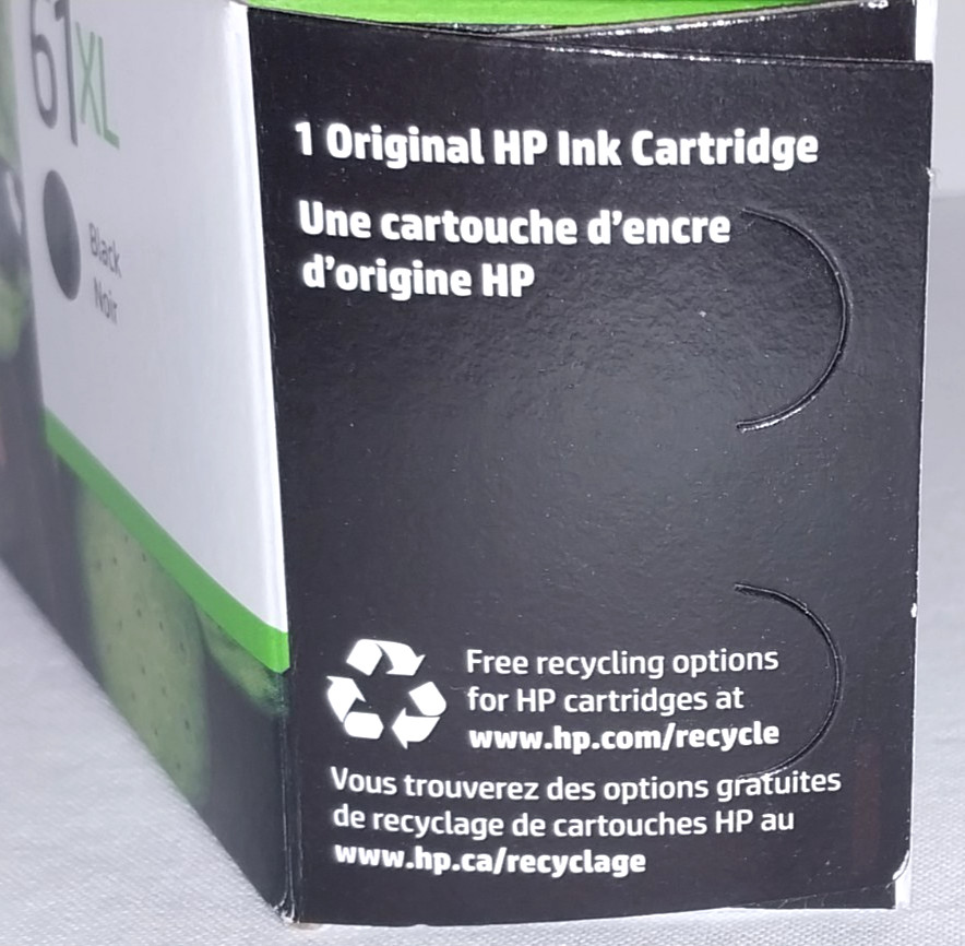 HP 61XL (CH563WN) Black Ink Cartridge Exp 02/2026, GENUINE OEM in Sealed Box NEW