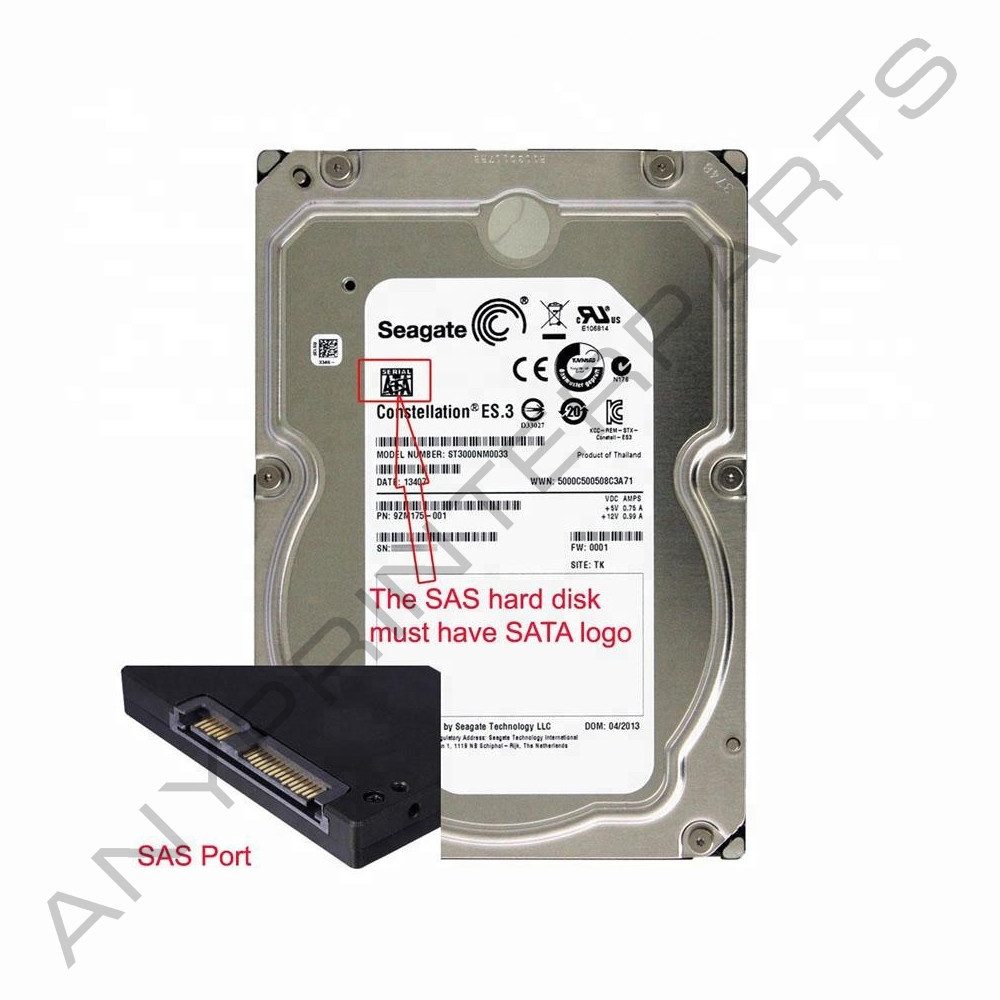 SFF-8482 Computer Cable Connectors SAS to SATA 22 pin HDD Raid Adapter