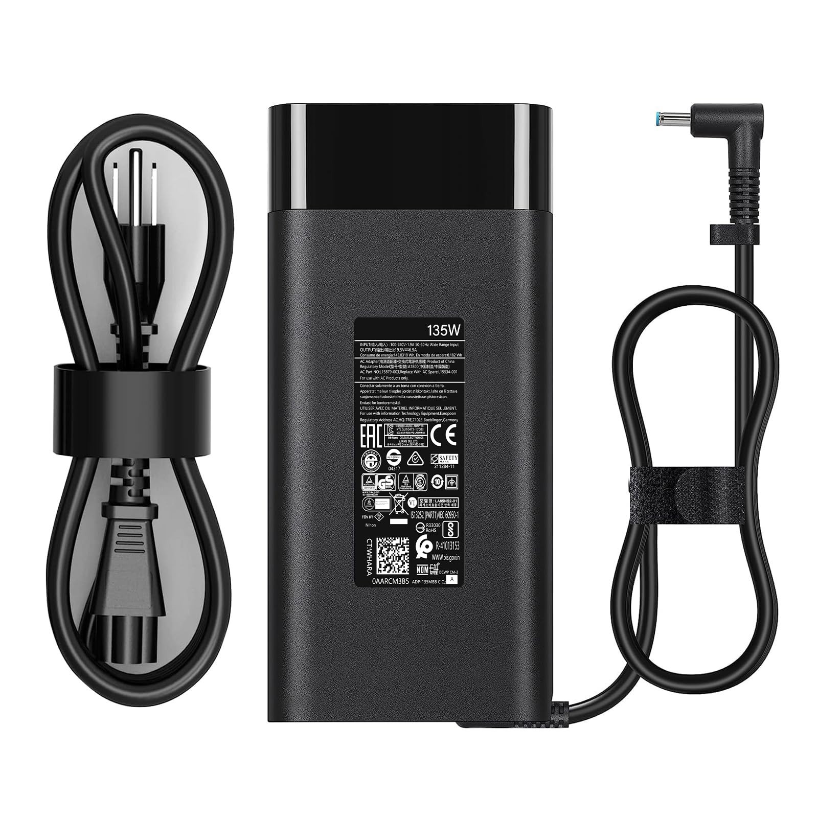 135W 19.5V 6.9A Laptop Charger for HP Spectre X360 15 15T 16 Pavilion Gaming …