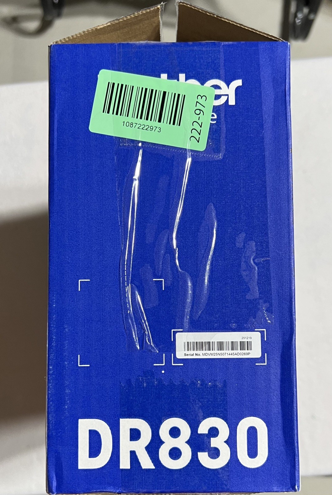 GENUINE – BROTHER DR830 DRUM UNIT – 15,000 PAGES – DR-830 OPEN BOX NEW