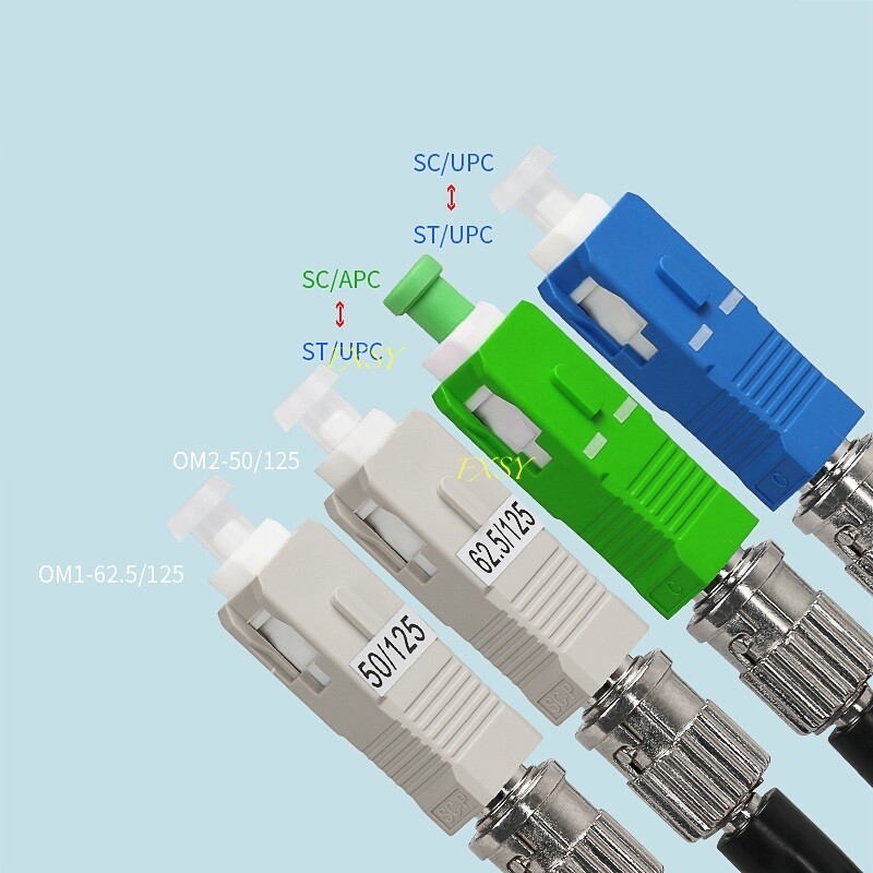 SC Male to ST Female UPC APC SM MM Hybrid Fiber Optic Adapter Optic Converter