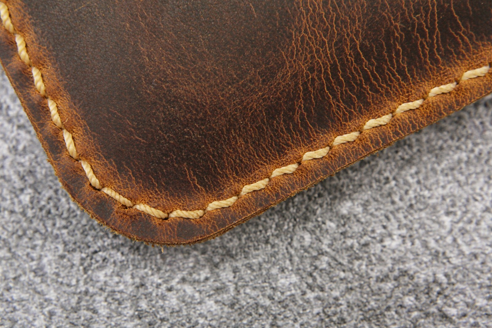 Hand Stitched Genuine Leather macbook sleeve case for Macbook Air M4 13 15