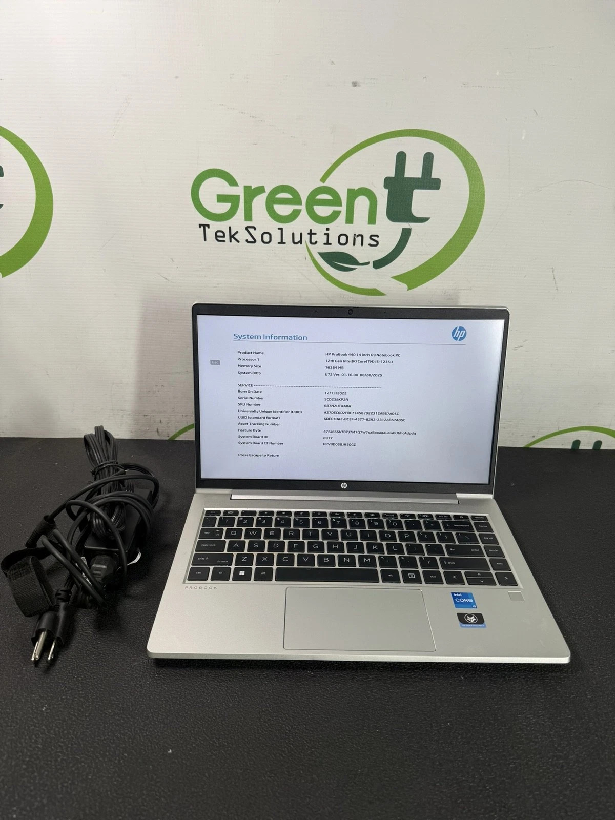 HP ProBook 440 14 G9 14″ i5-1235U 2.5GHz 16GB DDR4 256GB M.2 Laptop – READ