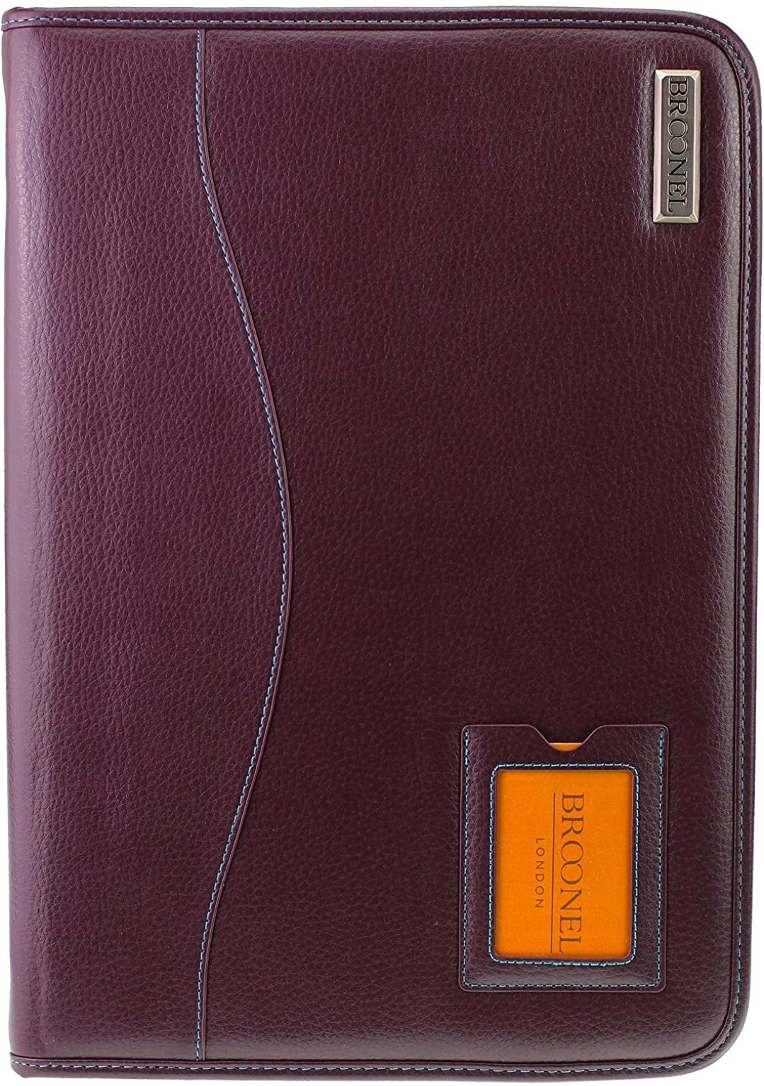 Broonel Contour Series Burgundy Leather Heavy Duty Zipped Case Laptop 15″ NEW