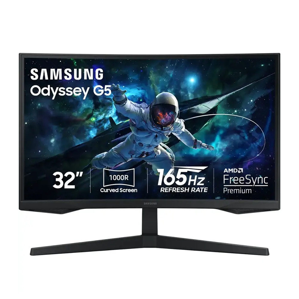 Samsung Odyssey 32″ Curved QHD 165Hz 1ms AMD FreeSync Monitor LS32CG550ENXZA