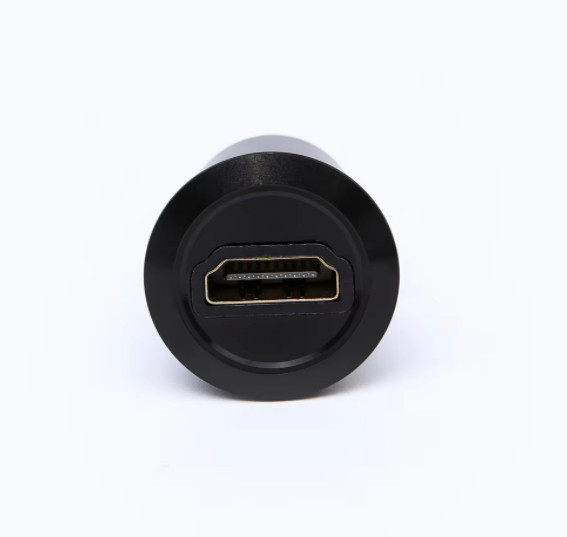22mm USB connector socket Metal Panel Mounting Diameter HDMI Female to Female