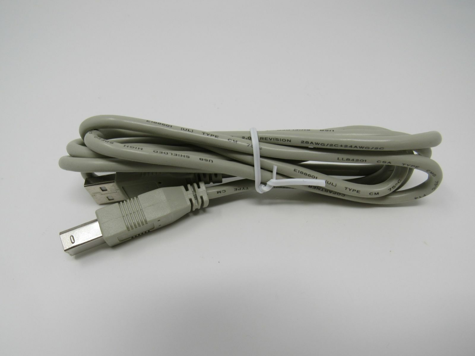Standard USB A Plug to USB B Plug Cable 55 Inches Male