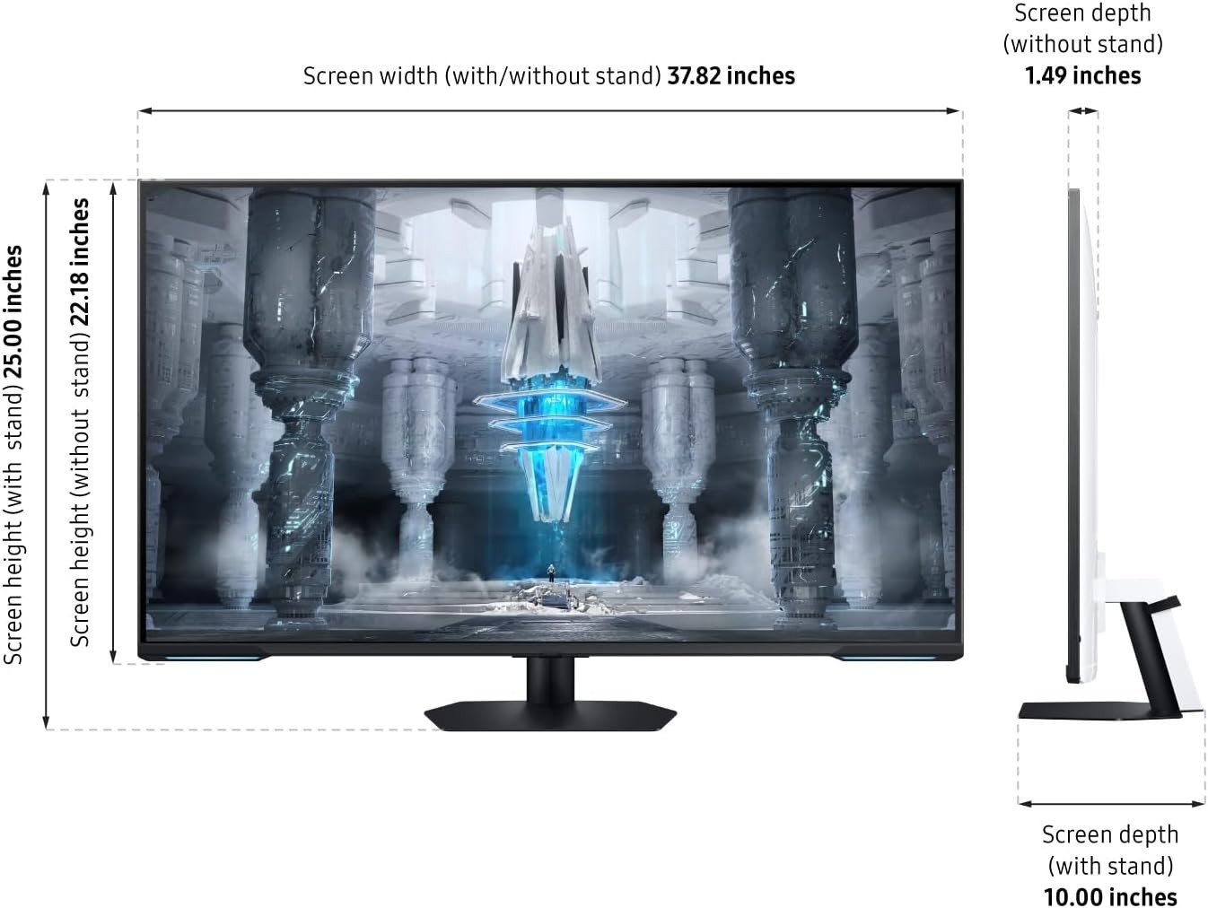 Samsung 43 inch Odyssey Neo G7 Series 4K UHD Smart Gaming Monitor 144Hz; 1ms