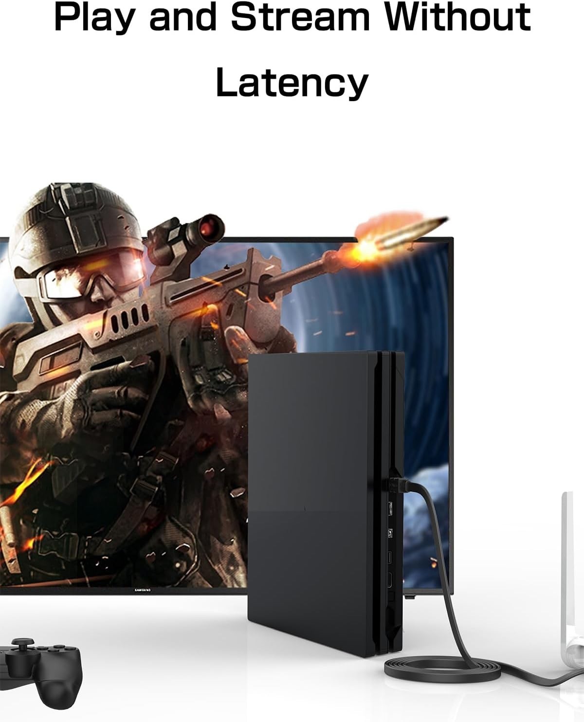 Ultra-Fast Cat 8 Ethernet Cable 100FT, 2000MHz Shielded for Gaming & Streaming