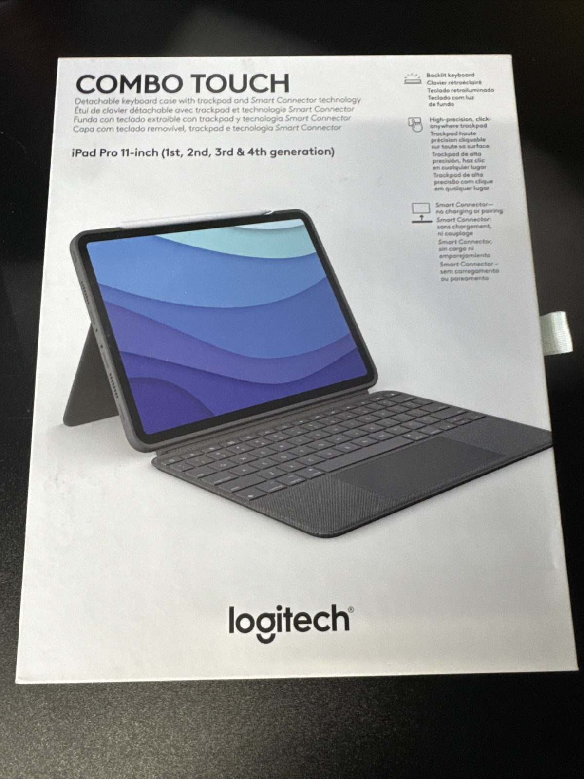 Logitech Combo Touch iPad Pro 11 1st 2nd 3rd Gen Detachable Keyboard NEW