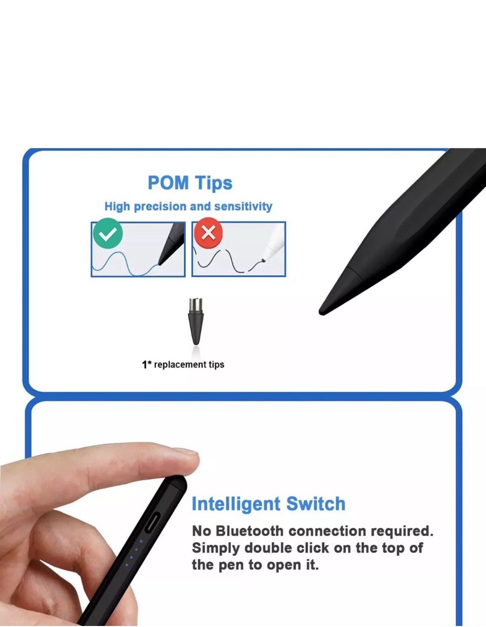 Universal Stylus Pen for Apple iPad/iPhone Samsung iOS&Android Phone Tablets