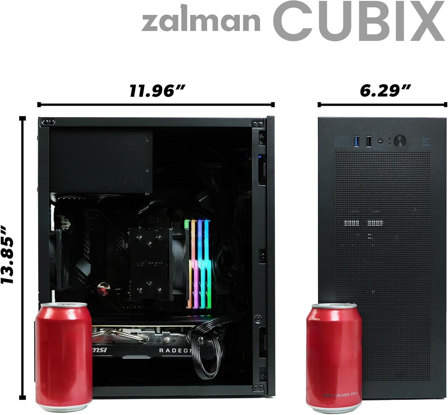 Durable CUBIX Mini Tower Chassis for Gaming & Business | Supports ATX PSU