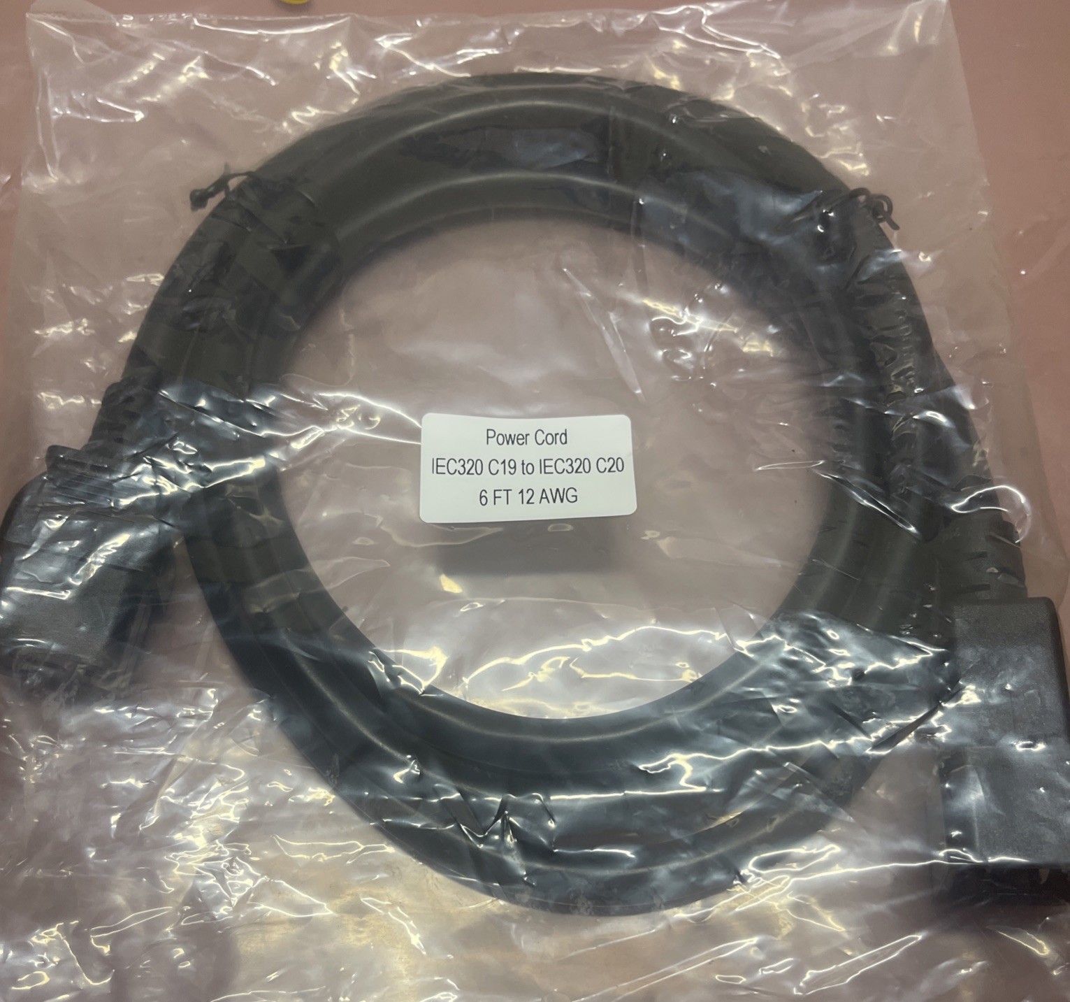 Lot Of 15 Power Cord IEC320 C19 to IEC320 C20 6FT 12AWG Heavy Duty NEW NeverUsed