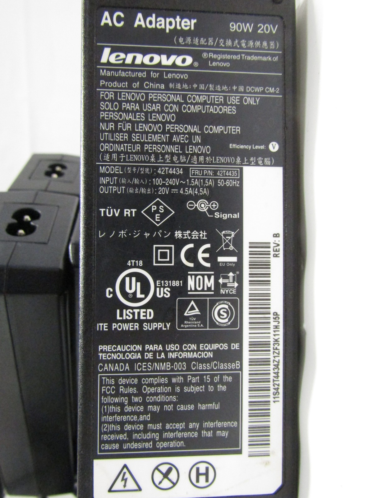 Lot of 31 Genuine OEM Lenovo Mixed Model 90W 20V 4.5A Big Barrel Laptop Charger