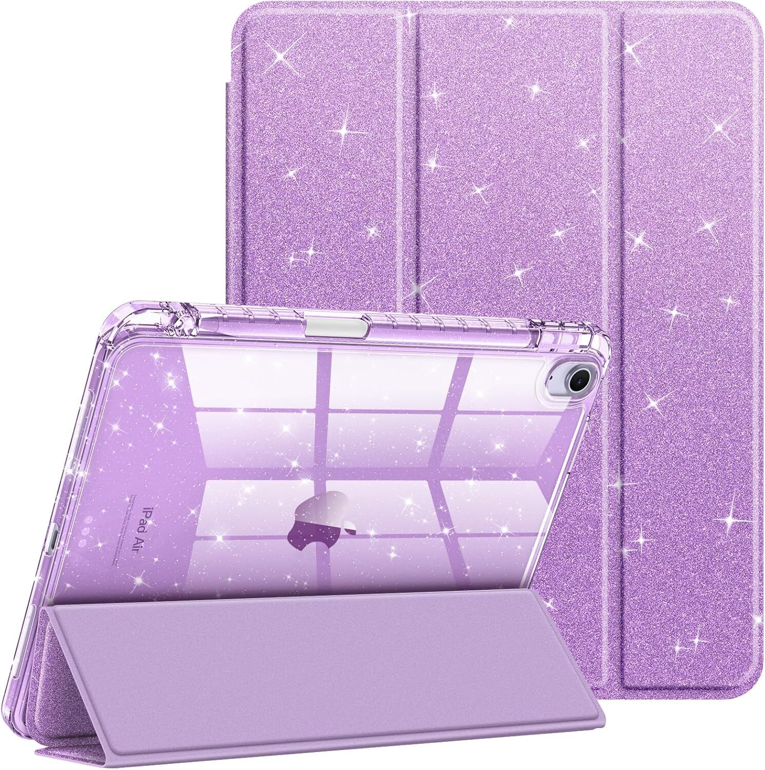 Slim Case for iPad Air 11-inch M3 2025 2024/iPad Air 5th 4th Shiny Clear Cover