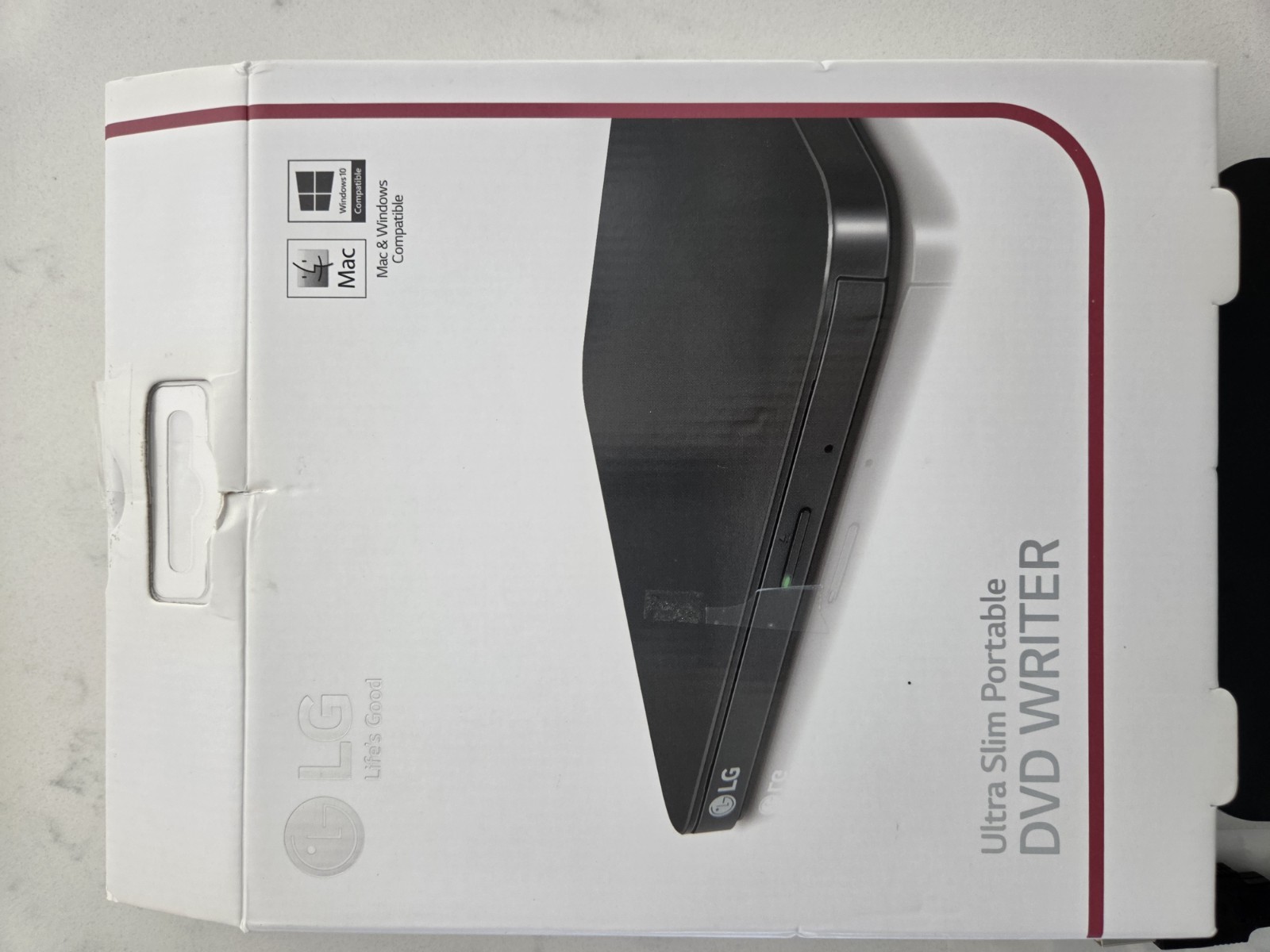Lg Ultra Slim Portable Dvd Writer SP80NB80, BROKEN/FOR PARTS ONLY