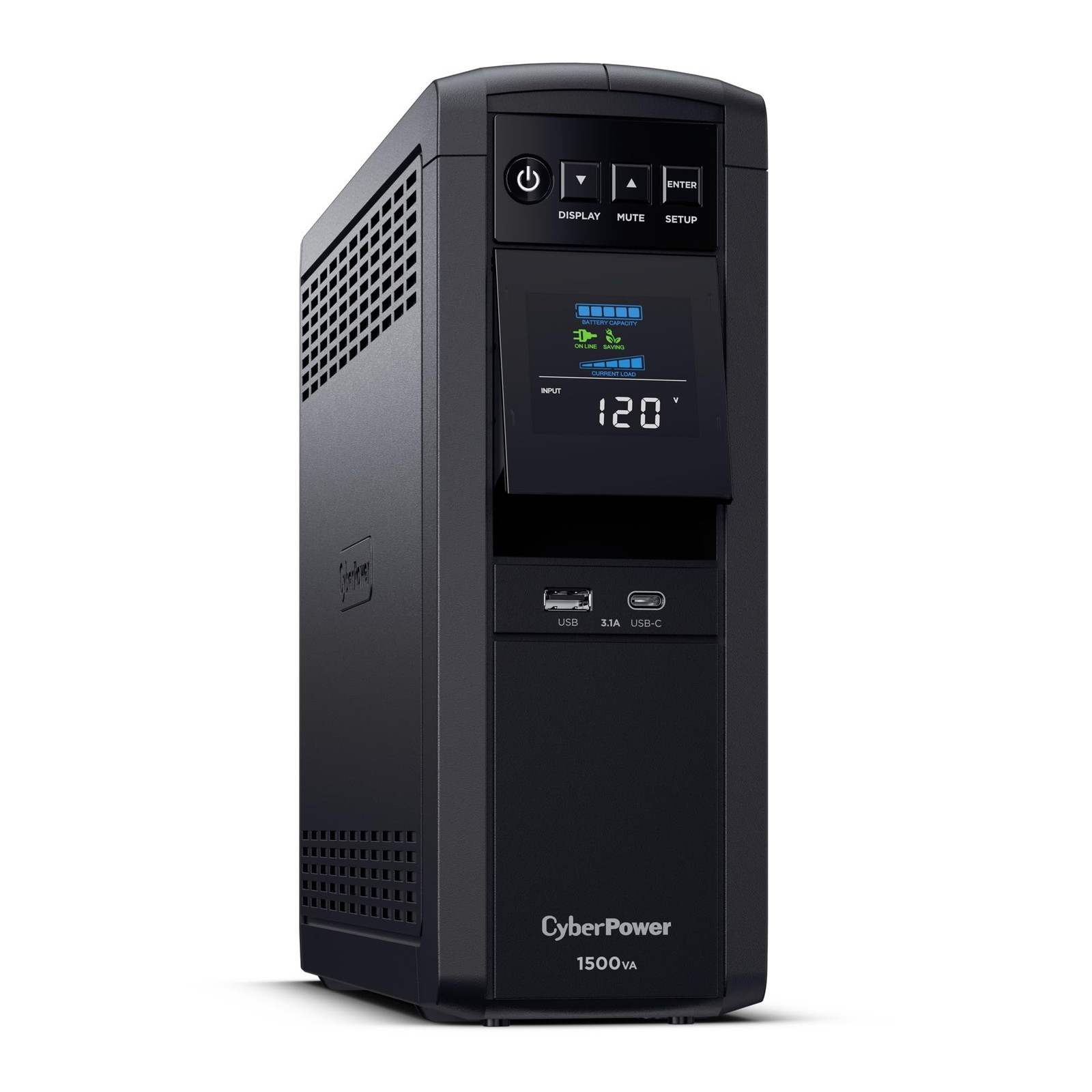 CyberPower CP1500PFCLCD 1500VA/1000W UPS Battery Backup Surge Protector 12