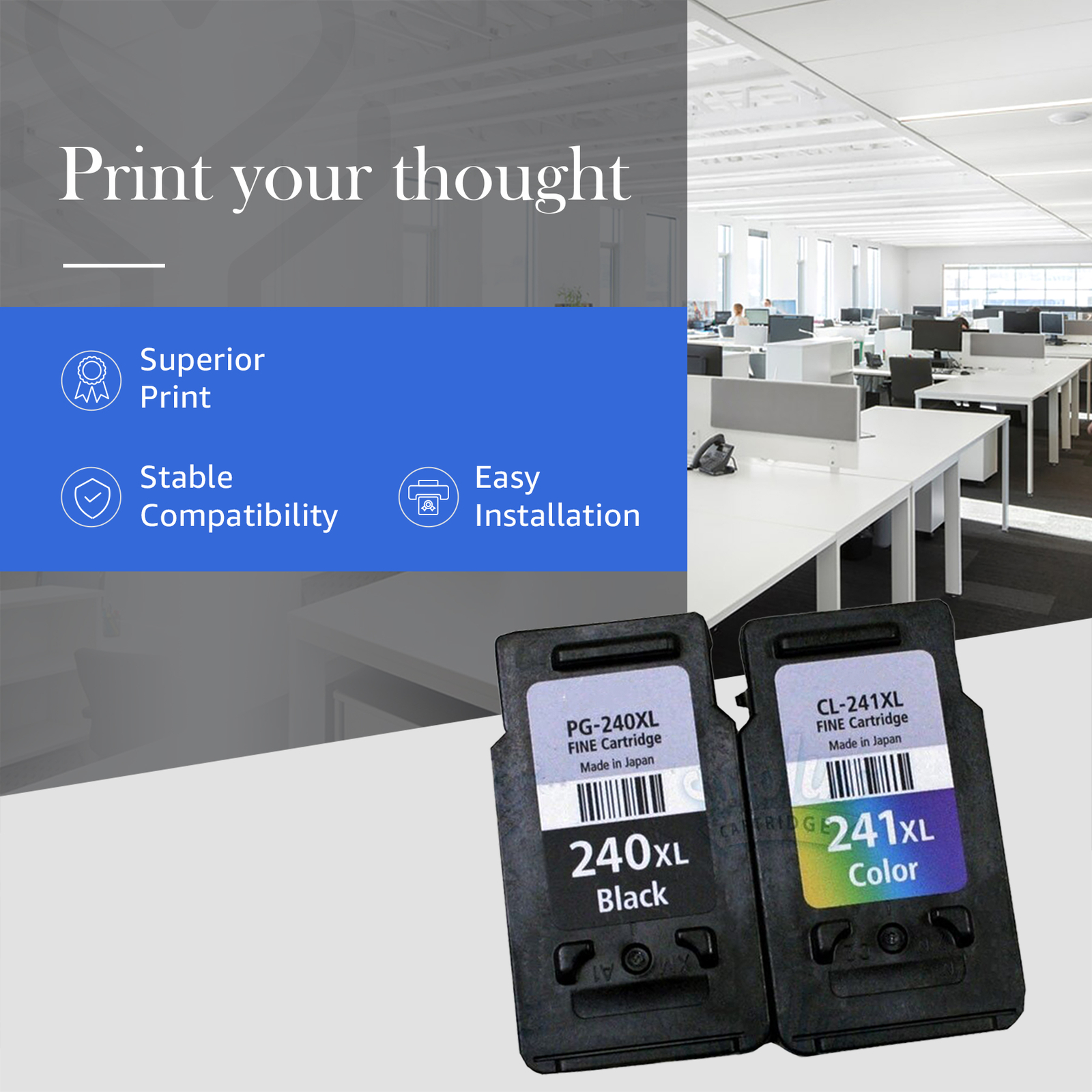 PG-240XL CL-241XL Ink Cartridge for Canon 240 241 PIXMA MG3120 MG2220 MG2120 Lot