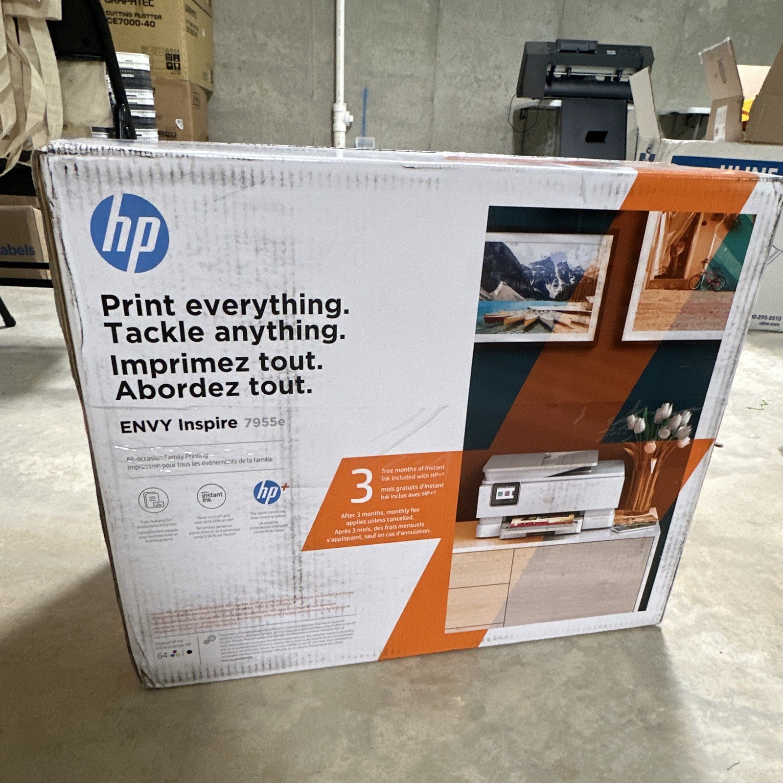 HP ENVY Inspire 7955e Wireless Color All-in-One Inkjet Printer New in Box
