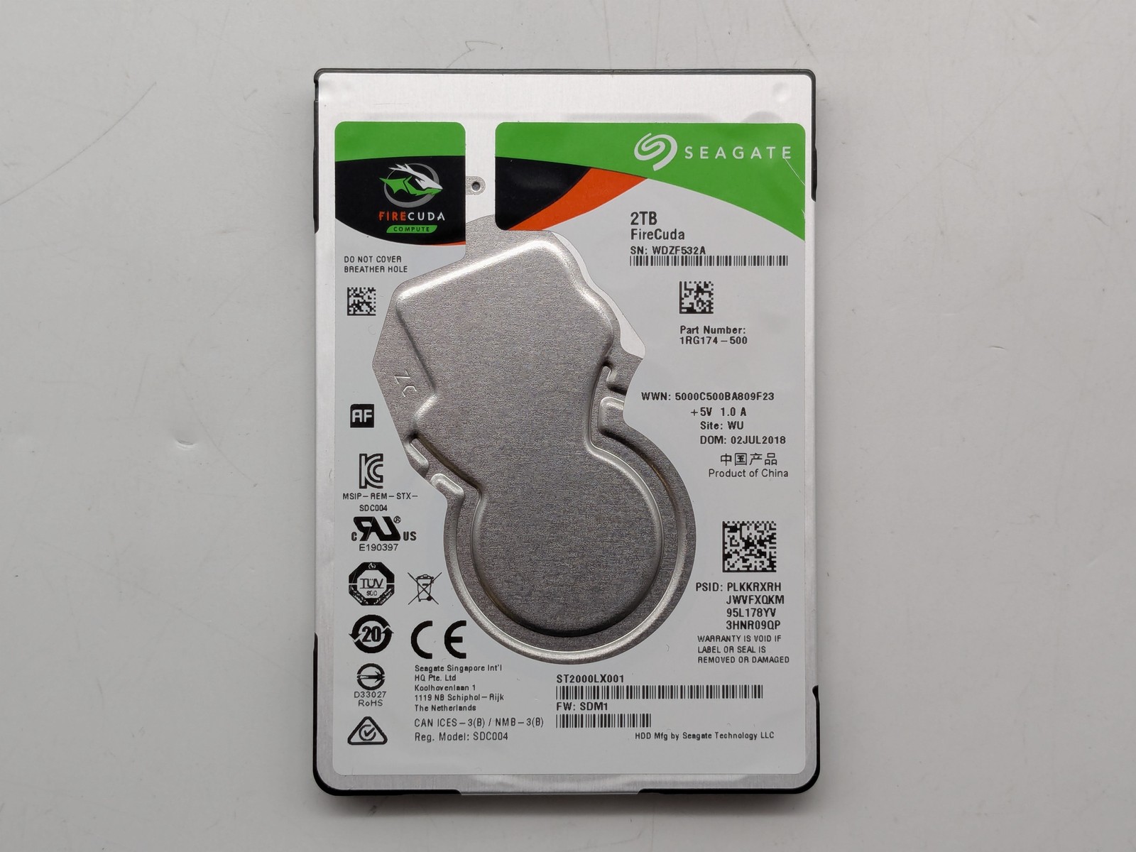 Seagate FireCuda 2TB SSHD ST2000LX001 2.5″ SATA III Hybrid Drive