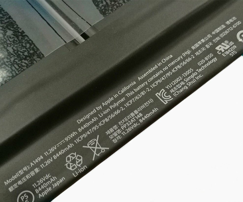 NEW OEM Genuine MacBook Pro 15″ A1494 Battery For Retina A1398 Late2014 2013